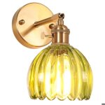 E27 moderne cuivre applique murale industrielle - murale luminaire eclairage moderne en vere abat - jour ...