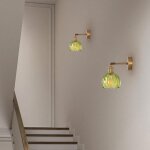 E27 moderne cuivre applique murale industrielle - murale luminaire eclairage moderne en vere abat - jour ...