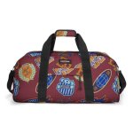 Eastpak sac de voyage rouge vin bleu pour femme et homme - station + m clash burgundy 315759 Eastpak sac de voyage rouge vin bleu pour femme et homme - station + m clash burgundy 315759