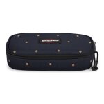 Eastpak trousse � crayons bleu fonc� dor� pour femme - oval single dots marine gold 332539