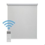 Easydeco - store enrouleur motoris� � batterie blackout - occultant - gris - 105 x 190 cm