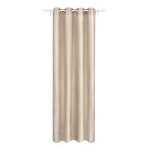 Rideau - easydeco - lin naturel - 140 x 270 cm - translucide - beige