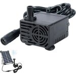 Eau solaires dc 12v mini pompes de fontaine solaires 300l / h pompes en eau impermable et silencieuse ...