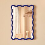 Eazy living miroir mural 395 x 60 cm aaron bleu