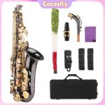 Eb alto saxophone dbutants alto sax avec du kit de soins de nettoyage strap strap strap pour les ch?urs ...