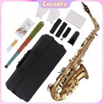 Eb alto saxophone en laiton laqu en or e sax flat 875 type de cl avec accessoires de sax pour les types ...