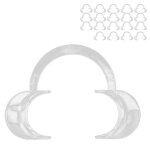 �carteur de joues et l�vres - okumggyj - forme de c - transparent - 20 pi�ces