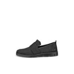 Ecco bella mocassins femme cuir nubuck noir ? semelle fluidform confortable