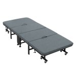 Ecd germany lit dappoint 80x190 cm simple pliable avec matelas / rembourrage lit de voyage sur 8 roues ... Ecd germany lit dappoint 80x190 cm simple pliable avec matelas / rembourrage lit de voyage sur 8 roues ...