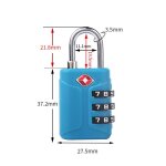 Ecelen lot de 2 cadenas tsa à code ? homologués douane ? serrure valise abs 3 chiffres sécurité voyage ... Ecelen lot de 2 cadenas tsa à code ? homologués douane ? serrure valise abs 3 chiffres sécurité voyage ...