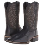 Ecelen - bottes cowboy homme western vintage - bottes  bout large avec broderie rtro - cuir synthtique ...