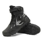 Ecelen - bottes moto homme - chaussures de protection résistantes à l?usure - noir argent Ecelen - bottes moto homme - chaussures de protection résistantes à l?usure - noir argent