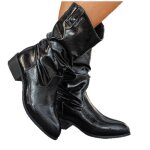 Ecelen bottines femme type martin ? design avec boucle mtallique ? chaussures dcontractes automne ...