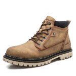 Ecelen bottines homme type martin ? style rtro outdoor ? antidrapantes et rsistantes ? kaki