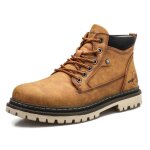 Ecelen bottines homme type martin ? style rétro outdoor ? antidérapantes et résistantes ? marron clair ... Ecelen bottines homme type martin ? style rétro outdoor ? antidérapantes et résistantes ? marron clair ...