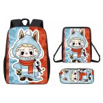Ecelen ? cartable pour enfants labubu 3 pièces léger et respirant sac à dos 17 pouces design animé pour ... Ecelen ? cartable pour enfants labubu 3 pièces léger et respirant sac à dos 17 pouces design animé pour ...