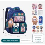 Ecelen cartable scolaire labubu enfant primaire ? grand sac  dos lger antireflet ? garon fille - bleu ...