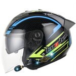 Ecelen casque moto bluetooth 5. 0 ? demi - jet avec ventilation et protection solaire ? 3000mah - noir ... Ecelen casque moto bluetooth 5. 0 ? demi - jet avec ventilation et protection solaire ? 3000mah - noir ...