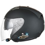 Ecelen casque moto bluetooth 5. 0 ? demi - jet avec ventilation et protection solaire ? 3000mah - noir ... Ecelen casque moto bluetooth 5. 0 ? demi - jet avec ventilation et protection solaire ? 3000mah - noir ...