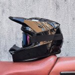 Ecelen - casque moto cross avec lunettes ? intgral off - road pour vtt / mx / enduro?coque abs + eps ...