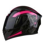 Ecelen casque moto intgral homme ? scurit renforce ? abs ? doublure amovible ? homologu dot - noir ...