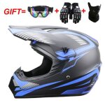 Ecelen casque tout - terrain casque intgral de moto - piste bleue yahei