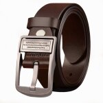 Ecelen ceinture pour homme en cuir véritable avec boucle ardillon style décontracté et professionnel ... Ecelen ceinture pour homme en cuir véritable avec boucle ardillon style décontracté et professionnel ...