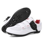 Ecelen chaussures de cyclisme t unisexe ? pour pdales route (spd - sl) ? respirantes ? blanc et rouge ...