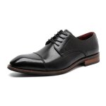 Ecelen chaussures richelieu homme en cuir ? chaussures habillées à lacets ? bout carré classique ? noir ... Ecelen chaussures richelieu homme en cuir ? chaussures habillées à lacets ? bout carré classique ? noir ...