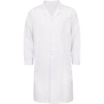 Ecelen femme blouse laboratoire blanche blouse etudiant blouse protgez vos vtements blanc l blanc#l ...