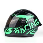 Ecelen - karting moto enfant cool casque intégral enfant casque - casque moto tout - terrain - noir vert ... Ecelen - karting moto enfant cool casque intégral enfant casque - casque moto tout - terrain - noir vert ...