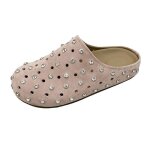 Ecelen mules femme  strass ? sabots respirants ? bout rond ?  enfiler ? lgres et antidrapantes ? ...