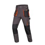 Ecelen pantalon de travail homme multifonction ? design multipoches ? rsistant et confortable ? gris ...