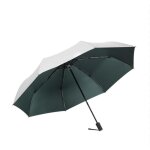 Ecelen - parapluie anti - uv  3 plis femmes protection solaire 99% anti - uv tissu en argent grande ...