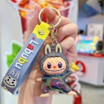 Ecelen - porte - cls labubu color en silicone - figurine mouton mignonne pour sac voiture cadeau pour ...