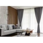 Ecelen rideau occultant 5m rideaux anti - lumire thermique rideau de salon chambre fentre - tissu pais ...