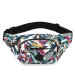 Ecelen - sac banane pour femme - sac bandoulière décontracté de grande capacité avec impression colorée ... Ecelen - sac banane pour femme - sac bandoulière décontracté de grande capacité avec impression colorée ...