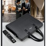 Ecelen sac bandoulire homme en simili cuir - sac business 14 pouceslanire ajustable et compartiment ...