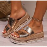 Ecelen sandales compenses femme t ? semelle plateforme antidrapante ? style tendance polyvalent ? ...