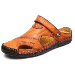 Ecelen sandales pour hommes en couture  la main - respirant et rsistant  lusure - chaussures de loisirs ...