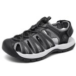 Ecelen sandales de sport extrieures femme ? respirantes antidrapantes bout ferm lgres ? noir et ...