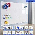 Ecelen tableau blanc magnétique autocollant 50×60cm - ardoise murale effaçable épaisse - amovible sans ... Ecelen tableau blanc magnétique autocollant 50×60cm - ardoise murale effaçable épaisse - amovible sans ...