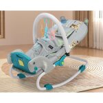 Ecelen transat bb volutif avec arche de jeux - dossier inclinablevibrations apaisantes et musique ...