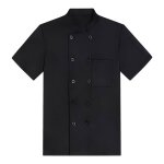 Ecelen tunique de chef à manches courtesveste de cuisine été respiranteuniforme professionnel restaurant ... Ecelen tunique de chef à manches courtesveste de cuisine été respiranteuniforme professionnel restaurant ...