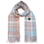 A �charpe chauffante 33 x 180 cm avec 3 r�glages de chaleur �lectrique rechargeable par usb bleu unisexe ...