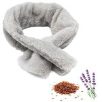 charpe chauffante fishtec lin lavande micro - ondes velours doux chaleur durable housse amovible lavable ...