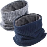 �charpe dhiver en boucle pour homme - masque facial chaud - doublure en polaire �paisse - �charpe tubulaire ...