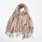 charpe - modle 9 - imitation cachemire - taille 70x180 cm - couleur beige