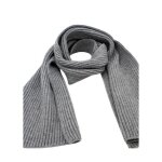 Echarpe homme classique - couleur gris clair - effet cachemire