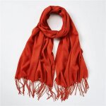 charpe - imitation cachemire - 70 x 180 cm - rouge